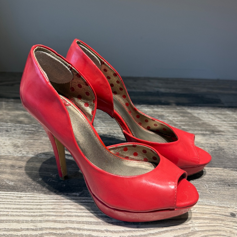 Fergalicious Coral Heels